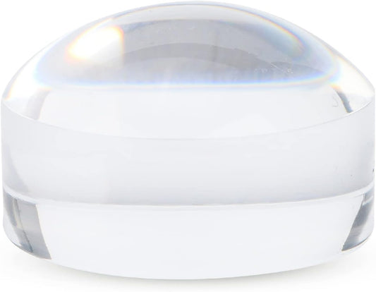 Magnifier Dome, 8X Optical Magnifier Dome Portable Paper Reading Acrylic Magnifier Dome Hands Design Paperweight Dome for Reading Books Map Newspapers, 2.0 X 1.3in