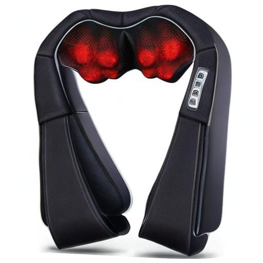 VIKTOR JURGEN Christmas Gifts for Women & Men, Shiatsu Neck and Shoulder Massager with Heat Deep Tissue Kneading Sports Recovery Massagers for Back, Foot, Relaxation Gifts for Wife, Husband, Him, Her