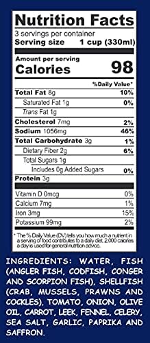 Aneto Seafood Paella Cooking Base Broth, 33.83 Fluid Ounce (3 Pack)
