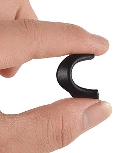 Ear Grip Ear Hooks for Glasses, Anti - slip Hook Soft Silicone Temple Holder Glass Eyewear Comfortable Tips Sleeve Retainer For Eyeglass Sunglass, 5 Pairs (Clear)