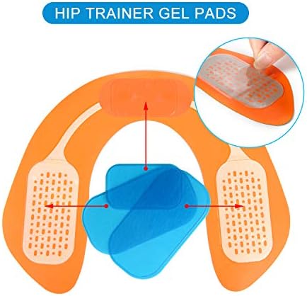 24pcs Hip Trainer Gel Pads ABS Gel Pad Replacement for EMS Buttock Trainer ABS Replacement Gel Sheet for ABS Hip Trainer Butt Toner