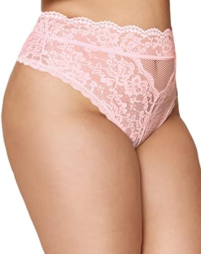Dreamgirl Lace Panty With Cutout Back Detail Pink