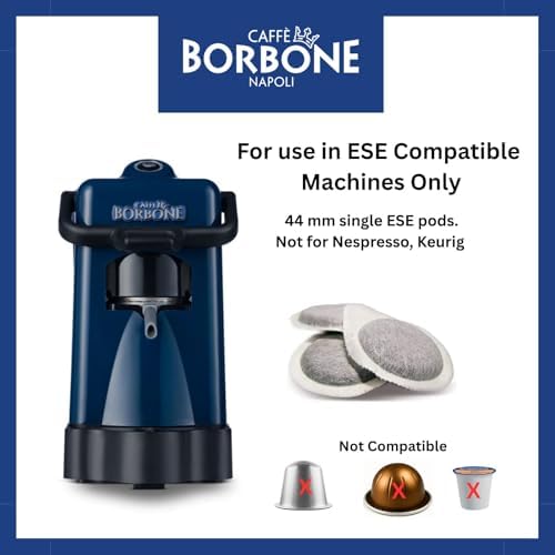 Caffè Borbone Espresso Pods, Miscela DEK, Decaf, Dark Roast ESE Pods - 50 Count