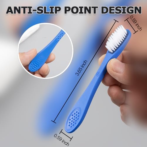 Manual Mini Toothbrush for Prison - Jail Tiny Toothbrush, Detention & Drug Rehabilitation Center Security Supplies, 10 Pcs