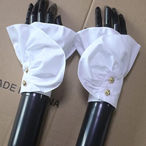 Elegtiskas Gothic Lace Cuffs - Stretch Wrist Jabot Fake Sleeves for Women and Girls