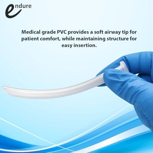 Endure Ind 28 FR Non-Adjustable Nasopharyngeal Airway 7.0 mm (NPA) – Sterile Single-Use Nasal Airway, Beveled Tip, Latex-Free, with Lubricating Jelly (2)