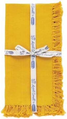 April Cornell Essentials Napkin Set of 6, Maize