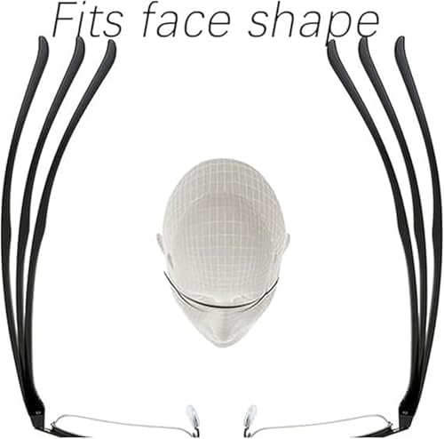 Ribili IntelliReaders, Anti-Blue Light Presbyopia Glasses, Titanium Progressive Reading Glasses