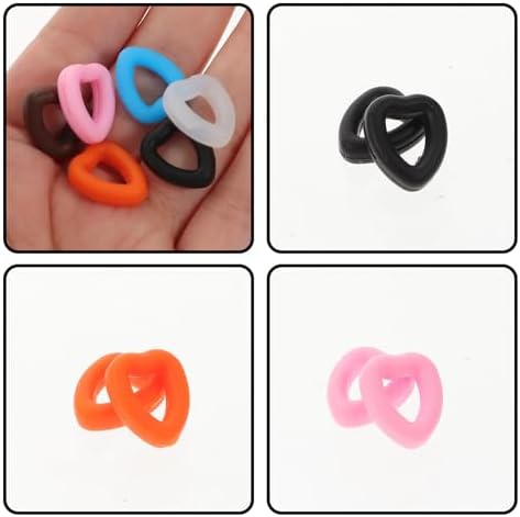 30 Pairs Silicone Eyeglasses Ear Grips Anti-skid Ear Cushions Soft Comfort Glasses Retainers for Secure Fit, Multi-color Pack Suitable for Men and Women