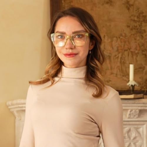 Reading Glasses for Women Blue Light Blocking Clear Lens Metal Frame Readers Cat Eye Stylish Eyewear Accessories