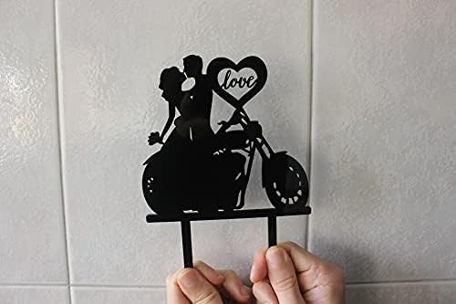 CARISPIBET Wedding Cake Topper Groom and Bride Dancing Acrylic Silhouette