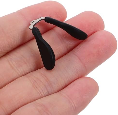 Ipetboom 2pcs U Shaped Eyeglasses Nose Pads Glasses Bridge Strap Screw-in Eyeglasses Silicone Replacement Nosepads for Eyewear Anti-Skid Nose Cushions Grips for Glasses