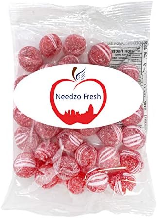 Needzo Fresh Spicy Cinnamon Balls Sanded with Sweet Sugar, Old Fashioned Hard Candies, Pack of 3, 6 Ounces