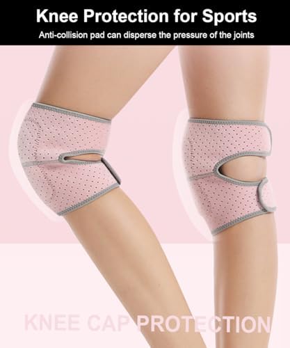 SUJAYU Soft Dance Knee Pads for Kids Women Men, Volleyball Knee Pads for Women Men Wrestling Gear, Knee Protector Crash Pad Snowboarding Gear with Adjustable Bands (Black, Large)