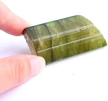 1PC Natural Rare Green Tourmaline Quarzt Rough Stone Raw Gemstone Mineral Specimen Irregular Crystals Collection Reiki