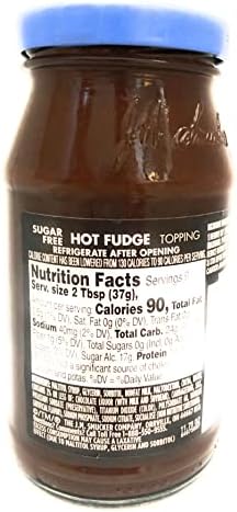 Smucker's Sugar Free Hot Fudge Topping (Pack of 2) 11.75 oz Jars