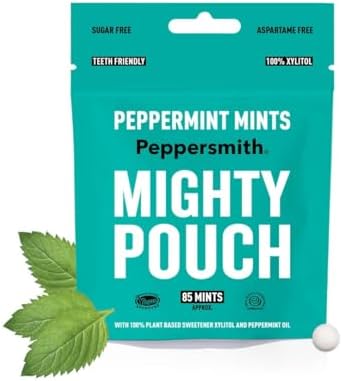 Peppersmith Mighty Box English Peppermint Mints 50g (85 Pieces) Pack of 3