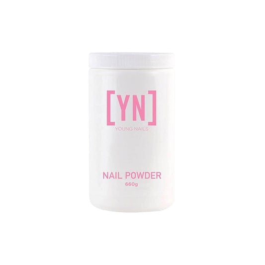Young Nails Acrylic Cover Powder - Self-Leveling Acrylic Nail Powder, Clear Nude Pink White Acrylic Powder for Nail Extenstion, Professional Grade, Superior Adhesion, Color - Cherry Blossom, 660g