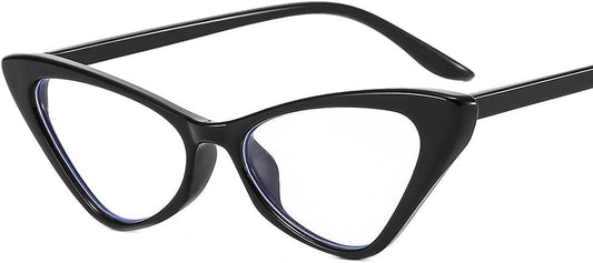 Stylish Cat-Eye Reading Glasses Women Clear Vision Computer Readers Eyewear Blue Light Blocking Flat Light Mirror
