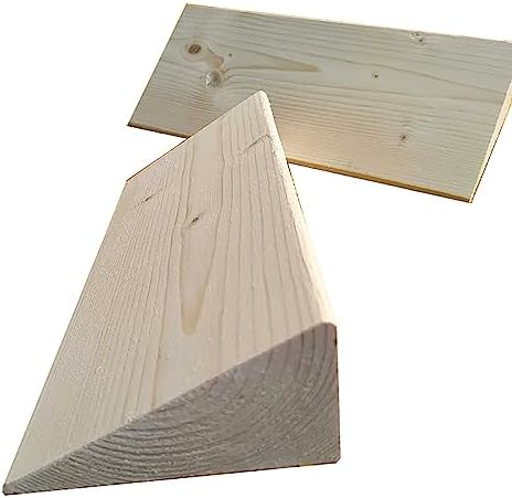 Wooden Threshold Ramps for Doorways, Porch Wheelchair Ramps, Non Slip Portable Home Entry Ramps, Wood Wheelchairs Ramp Kit for Home/Front Door/Yard (Size : 15x10x4cm)