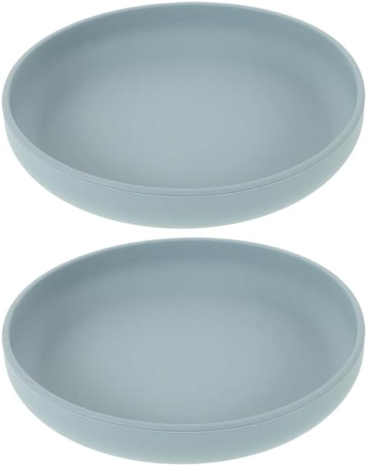 FOMIYES Suction Plates for Elderly 2pcs Silicone Spill-Proof Feeding Plates Suction Cups Nonslip Design for Disabled Seniors for Self-Feeding and Reducing Spills