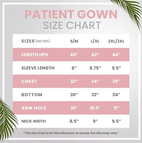 NY Threads Women's Hospital Gown Soft and Stylish Patient Gown