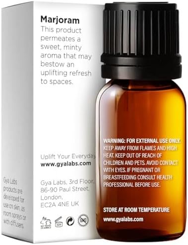 100% Pure Marjoram Essential Oil - 0.34 Fl Oz - Marjoram Oil for Hair, Skin, Diffuser, Aromatherapy & DIY Candle Making Scent