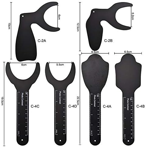 6 Pcs Dental Contraster Intraoral Photographic Dental Black Background Board Dental Photo Contrast Kit