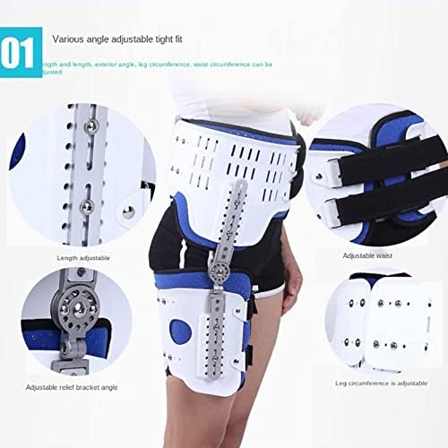 Ankle Foot Orthosis Brace, Hip Sacrum Waist Knee Ankle Foot Joint Fixation Brace, Thigh Knee Leg Ankle Fixed Limb Strap Joint Support Stabilizer Fixed 1