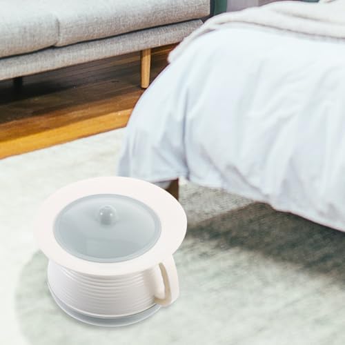 Bed Pan Urinal Pot with Handle and Secure Lid 8.07In Portable Potty Urine Bottle for Adult Elderly Pregnant Women Household Use