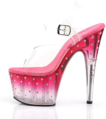 Pleaser Women's Stardust-708T Ankle-Strap Sandal