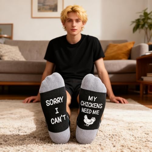 Zmart Chicken Gifts for Women Men - Funny Rooster Socks for Teens Crazy Chicken Lady Gifts