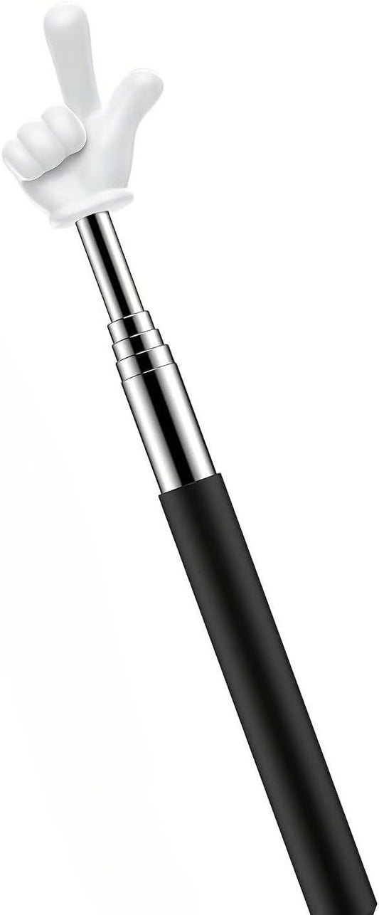 Retractable Finger Pointer Stick - Collapsible Teaching Tool for Classroom, Home, Music, Math & Presentations, Portable & Easy to Store (No Power Required), 1Pc