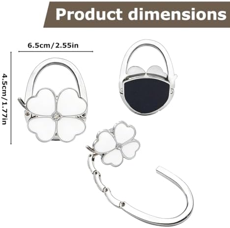 Compact Foldable Bag Hook - Portable Table and Purse Holder