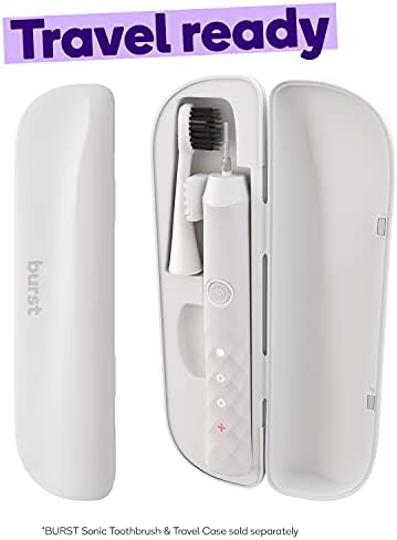 Burst Original Sonic Toothbrush Travel Case, White (case only)