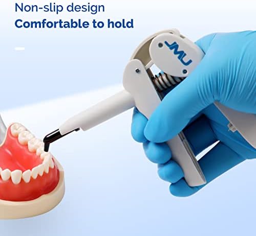JMU Dental Composite Gun Dispenser Applicator Autoclavable, Comes with 5 Unidose Copsules Cartridge Tips, Plastic Caps