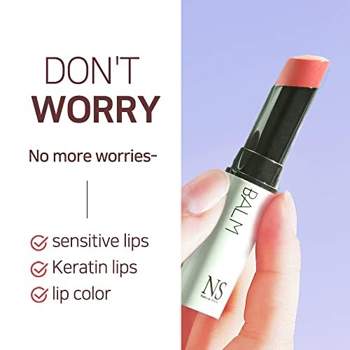 Lux Triple Lip CURE Glossy Balm (0.17oz) (HESTIA (peach milk tea)) 4 million units sold in Korea, Natural Tinted Korean Lip Balm, Petroleum/Paraben Free, Lip Butter,lip balm hydrating