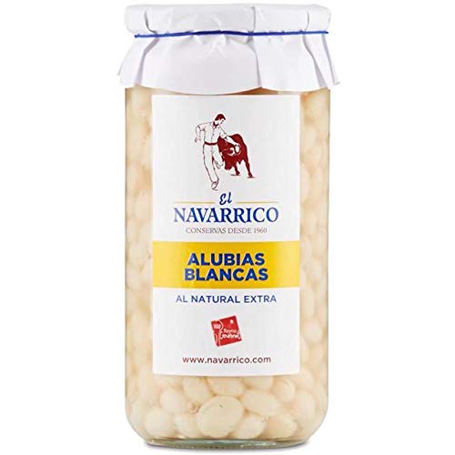 Brindisa Navarrico Round White Haricot Beans "Alubias Blancas" 660g