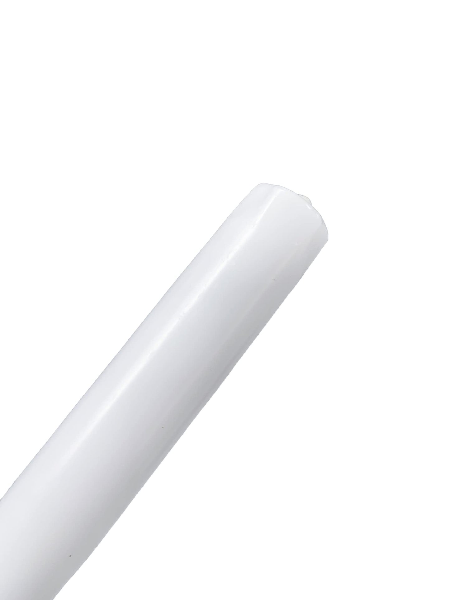 D'light Online White Taper Candles, 10 Inch Premium Quality Candles Hand-Dipped Tapered Candles, Dripless, Smokeless and Unwrapped Bulk Pack for Events - Set of 12 (10 Inch, White)