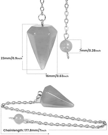 Green Aventurine Point Crystal Mini Pendulum Healing Dowsing Energy Balancing Chakra Divination for Meditation