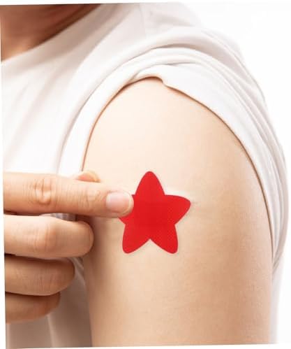 Beaupretty 80pcs Breathable Star Shaped for Boys and Girls Cute Self- Care Patches Fun and Flexible First Aid for Small Cuts and Scrapes