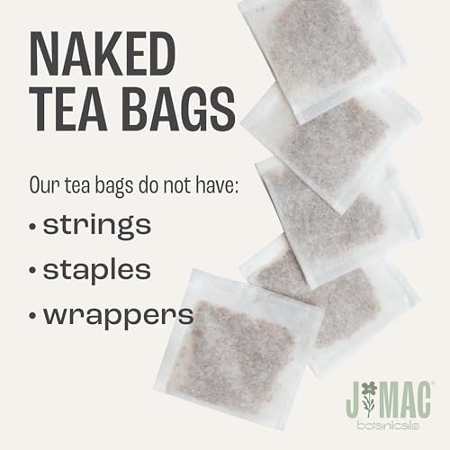 J Mac Botanicals, Organic Lemongrass Tea Bags (100 Count), Certified by Organic Certifiers, Inc. - Quality Tea From Nile Valley, Egypt, Packaged in the USA