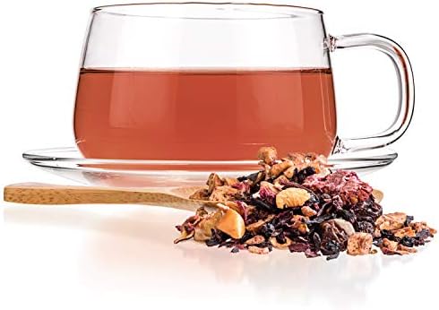 Tealyra - Sweet Berry Compote - Hibiscus - Cherry - Raspbery - Herbal Fruity Loose leaf Tea - Hot and Iced - Caffeine-Free - 224g (8-ounce)