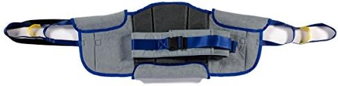 Patient Aid Padded Sit to Stand Sling (PASA2) with Back Support Padding & Stand Assist Straps for Moving Patients 125-250 lbs - Medium Transfer Lift Sling Compatible with Most Patient Lifts