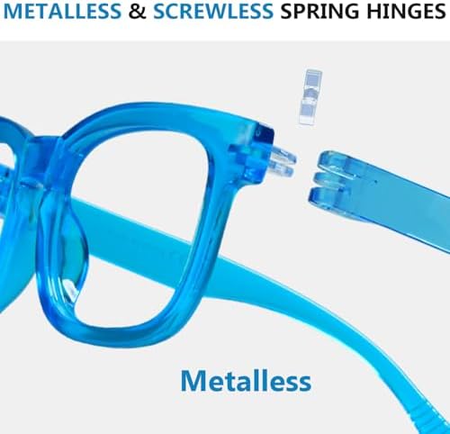 Eyekepper (Must Buy Both Eye) Metalless Reading Glasses Different Strength Each Eye Transparent-Left Eye+2.50