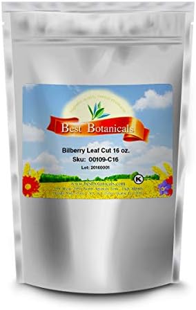 Best Botanicals Bilberry Leaf Cut 16 oz.