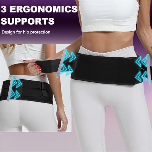 Si Belt for Women, Si Joint & Sacroiliac Belt for Men, Pelvic Support Belt- Lower Back Support Brace Hip Braces - Sciatica Pelvis Lumbar Hip Pain Relief(Large)