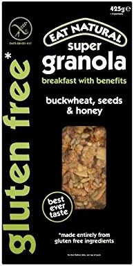 Eat Natural Gluten Free Buckwheat & Honey Super Granola 425g - Pack of 2