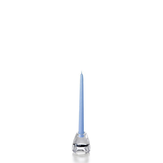 yummi Periwinkle Blue Taper Candles -10 inch - 12 per Pack