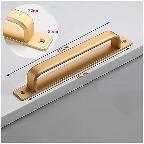Drawer Handles Furniture Hardware Pull Aluminium Alloy Push Plate Sliding Barn Door Garden Shed Pull Handles Furniture Cupboard Cupboard